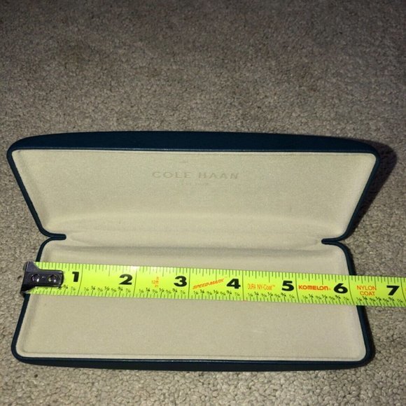 Cole Haan Sunglasses Eye Glasses Hard Shell Case Navy Blue - Picture 4 of 9